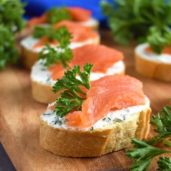 Smoked Salmon Tea Sandwiches - Recipe photo by olgainthekitchen