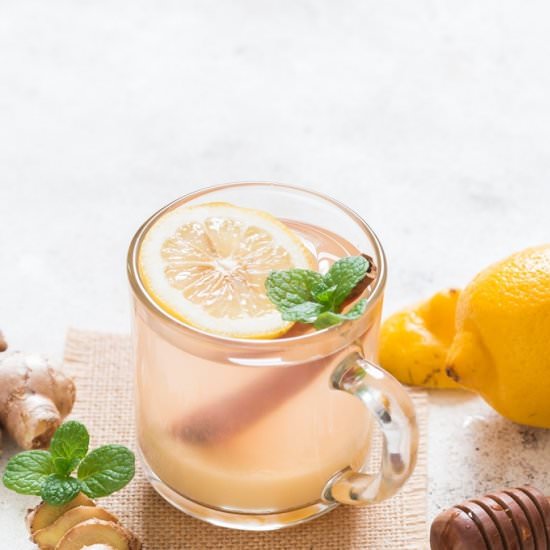 Honey-Lemon Ginger Tea - Recipe photo by currytrail