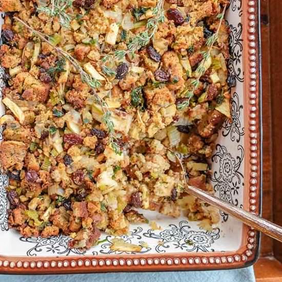 GF Low-Fat Vegan Stuffing - Recipe photo by Only Gluten Free Recipes