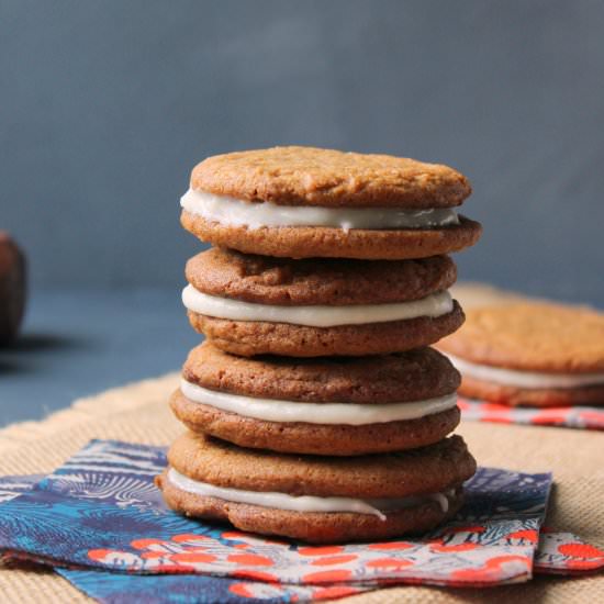 Chewy Ginger Sandwich Cookies - Recipe photo by flourandspice