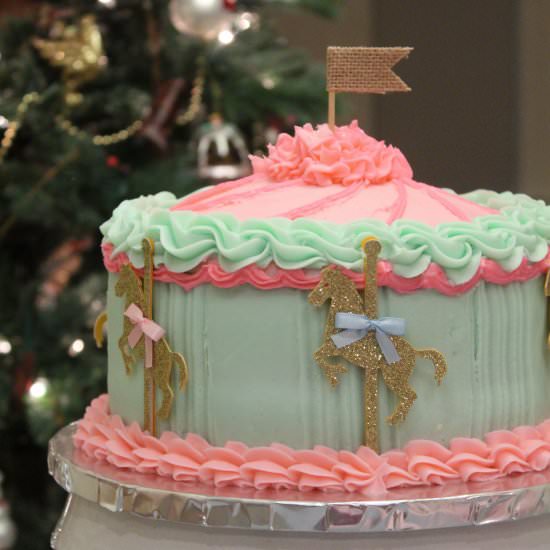 Carousel Cake - Recipe photo by Recipesinspiredbymom