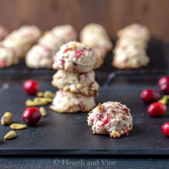 Fresh Cranberry Pistachio Cookies - Recipe photo by hearthandvine