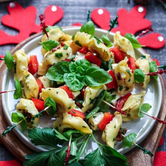 festive tortellini skewers - Recipe photo by Give it Some Thyme