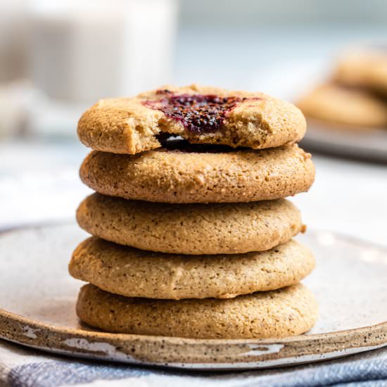 Almond Flour Thumbprint Cookies - Recipe photo by from my bowl