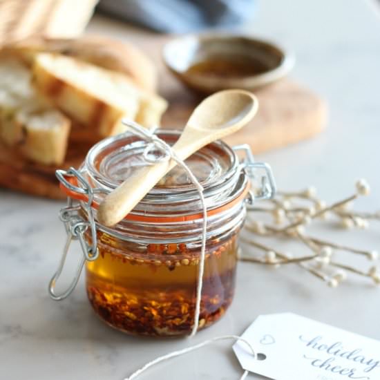 Chili Garlic Olive Oil - Recipe photo by SatoriDesignForLiving