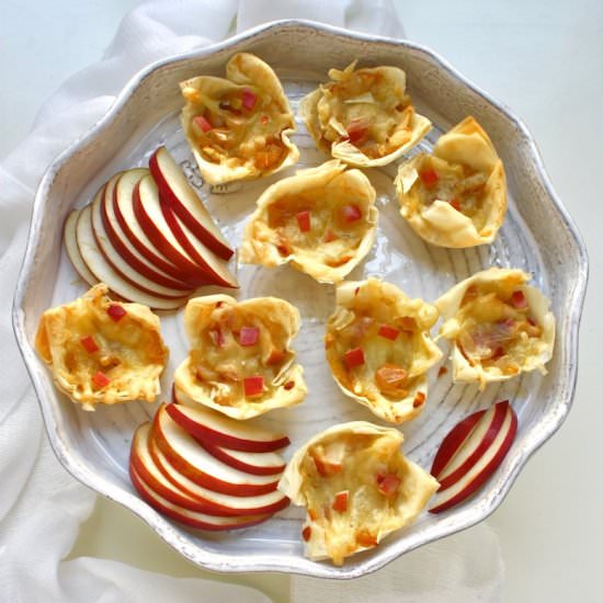 Apple, Fontina & Onion Filo Bites - Recipe photo by marilenaskitchen