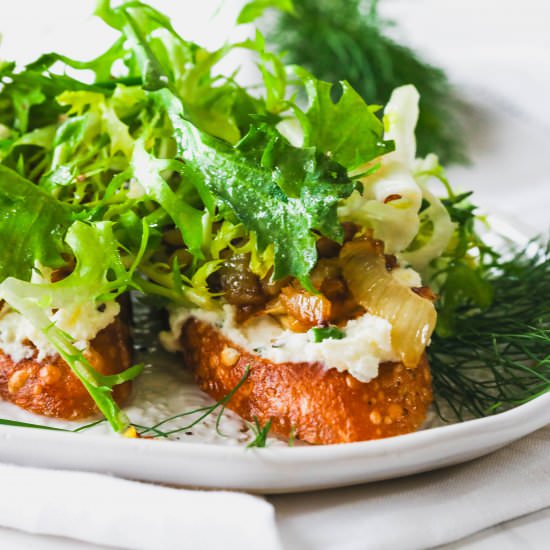 Fennel & Lemon Bruschetta - Recipe photo by Never Not Hungry