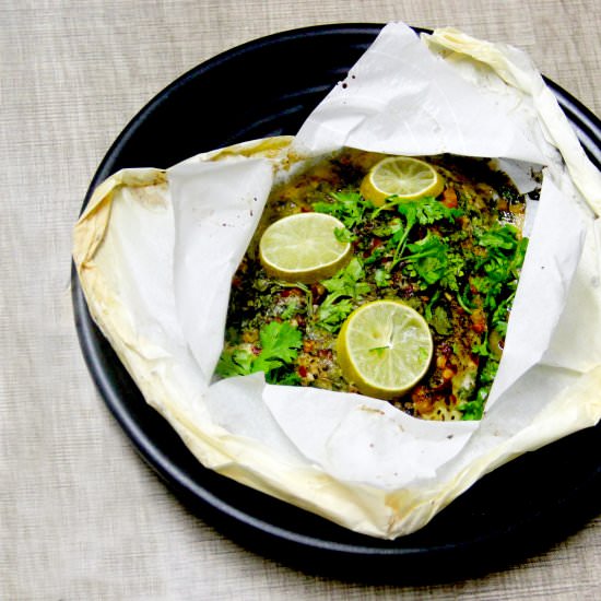 Lemon and Herbs Fish En Papillote - Recipe photo by Salonyscookbook
