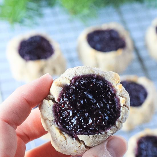 Paleo Thumbprint Cookies - Recipe photo by finishedwithsalt