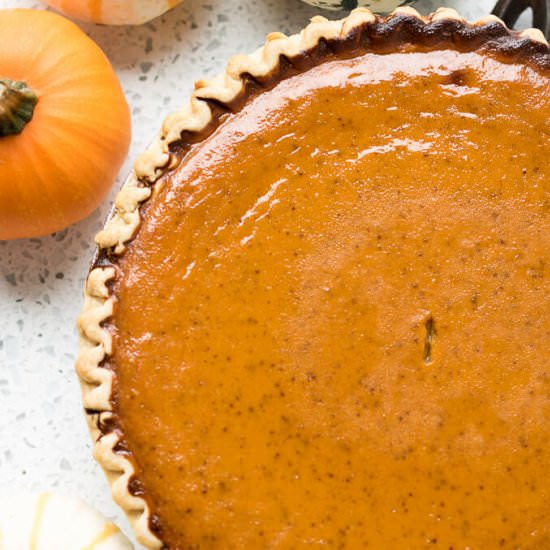 Pumpkin Pie - Recipe photo by LifesLittleSweets