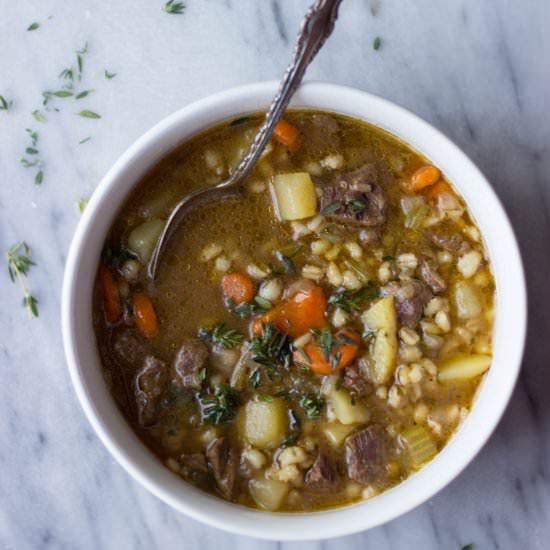 Beef Barley Soup - Recipe photo by the_gourmet_RD