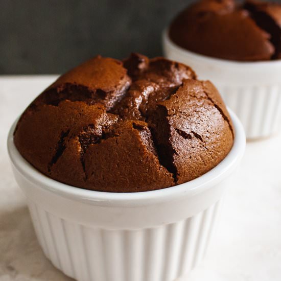 Chocolate Soufflé Dairy-Free - Recipe photo by foodaciously