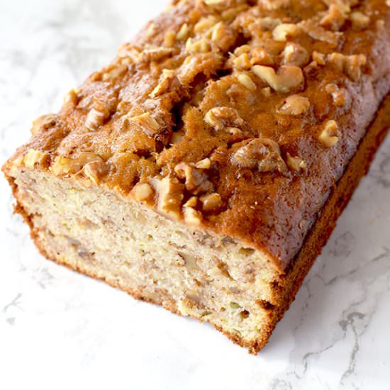 Dairy Free Banana nut bread - Recipe photo by The Taste of Kosher
