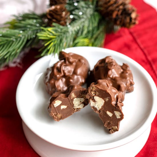Chocolate Pecan Toffee Clusters - Recipe photo by c2king