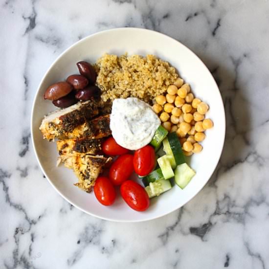 Instant Pot Greek Chicken Bowls - Recipe photo by twoplacesatonce