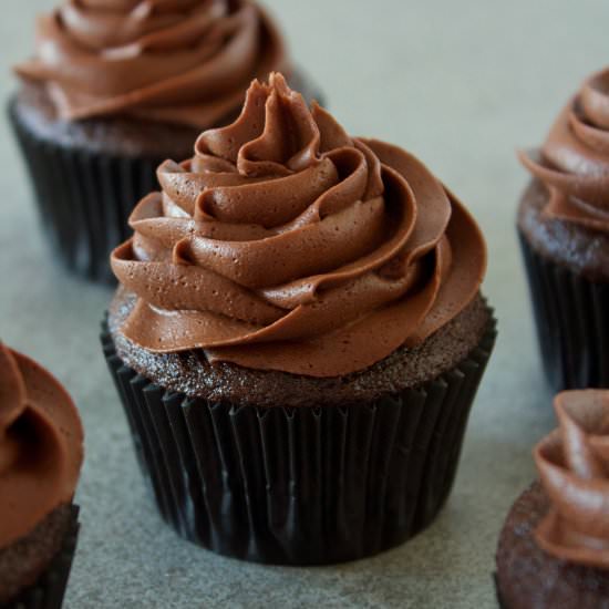 best ever double chocolate cupcakes - Recipe photo by sisterskneadsweets