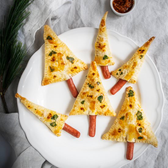 Christmas trees of puff pastry - Recipe photo by Elsarblog