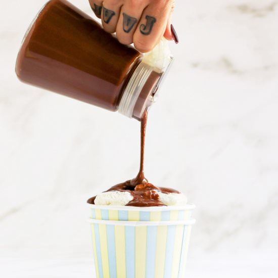 Homemade Hot Fudge Sauce - Recipe photo by dessertswithbenefits