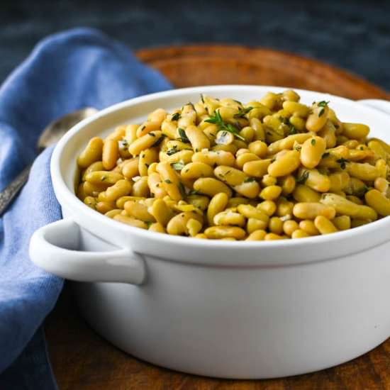 Garlic Herb Flageolets – French Leg - Recipe photo by garlic and zest