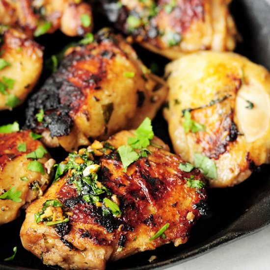 Thai Sous Vide Chicken Thighs - Recipe photo by StreetSmart Kitchen