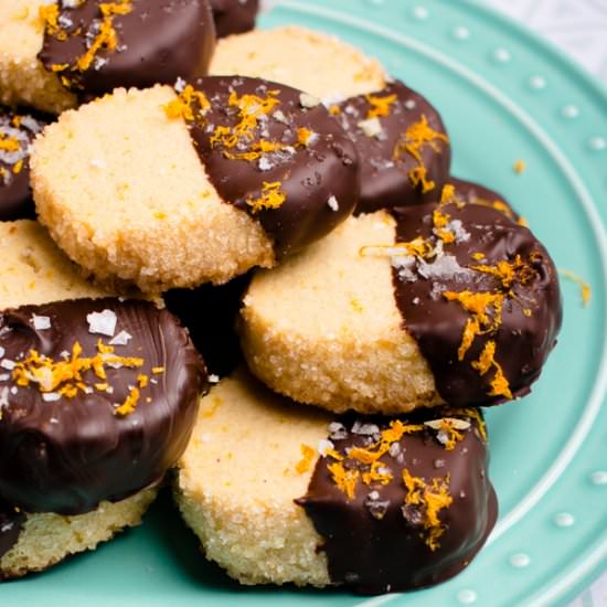 Salted Chocolate Orange Cookies - Recipe photo by bluebowlrecipes