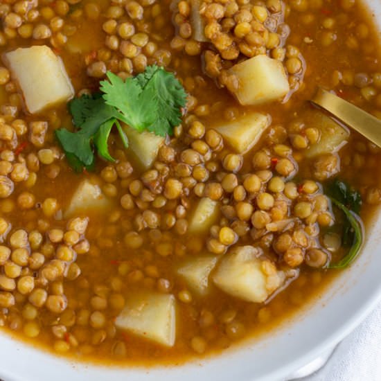 Mexican Lentil Soup - Recipe photo by ThaiCaliente