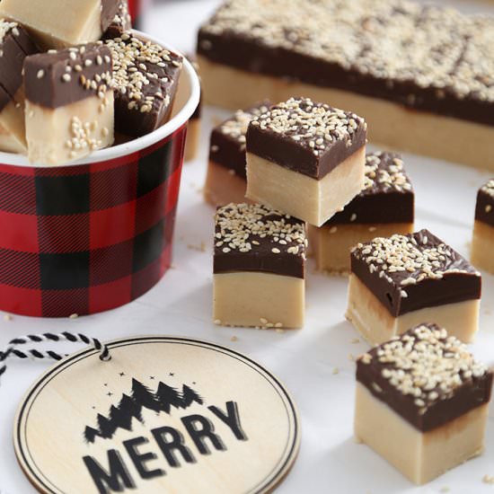 Chocolate Tahini Fudge - Recipe photo by sprinklebakes