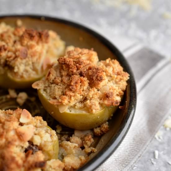 Mince Crumble Baked Apples - Recipe photo by waffleandwhisk