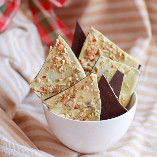Chili Cashew Chocolate Bark - Recipe photo by forwardeats
