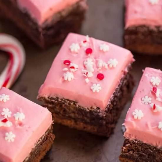 Peppermint Frosted Brownies - Recipe photo by LifemadeSweeter