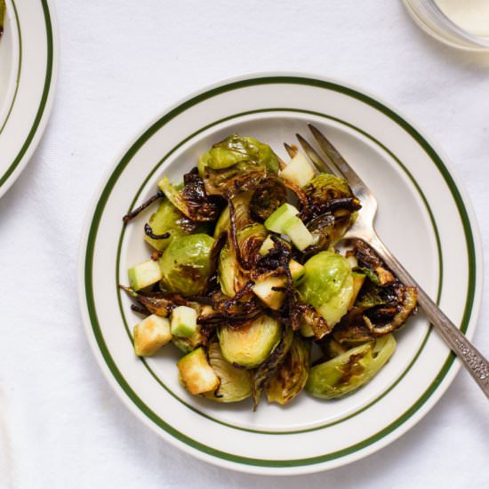 Charred Brussels Sprouts - Recipe photo by thenewbaguette