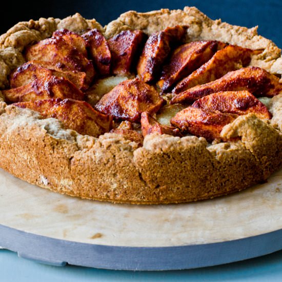 Pear almond pie - Recipe photo by Uit de pan van San