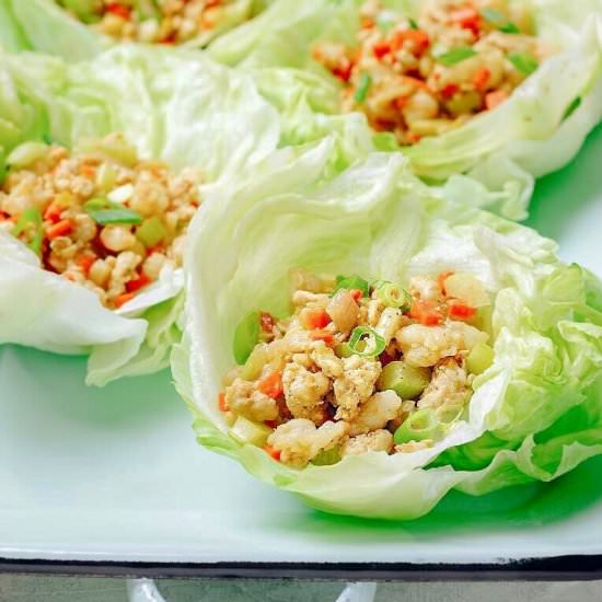 Paleo Chinese Chicken Lettuce Wraps - Recipe photo by IHeartUmami