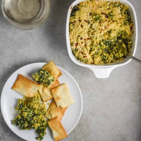 Vegan Spinach Dip with Kale - Recipe photo by plantandvine