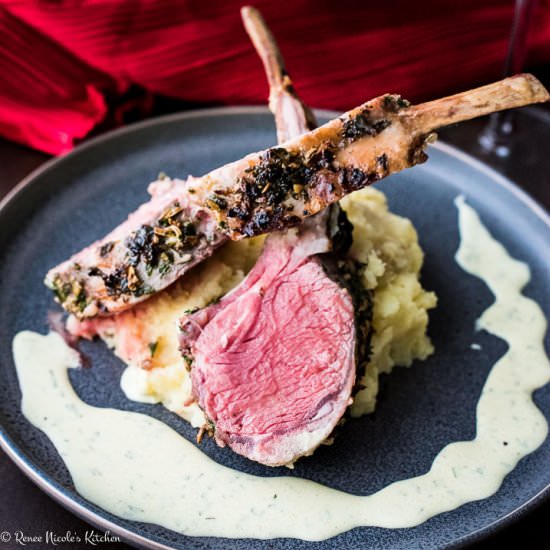 Garlic Fennel Roast Rack of Lamb - Recipe photo by RNsKitchen