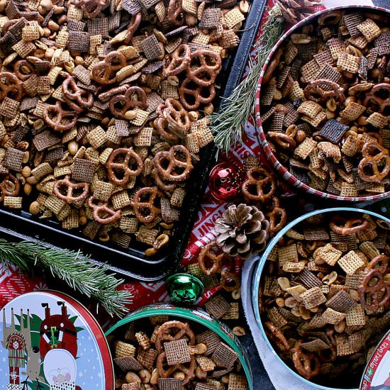 Addicting Christmas Chex Mix - Recipe photo by mamabearscookbook