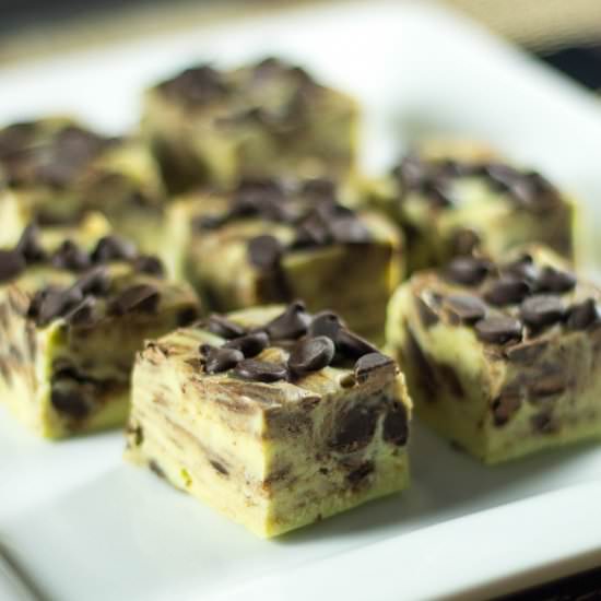 Mint Chocolate Chip Fudge - Recipe photo by littlebitrecipes