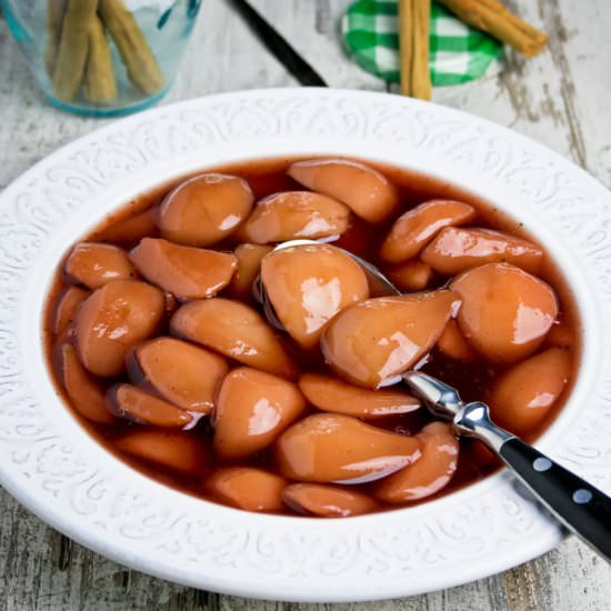 Stewed pears - Recipe photo by Culinaire bagage