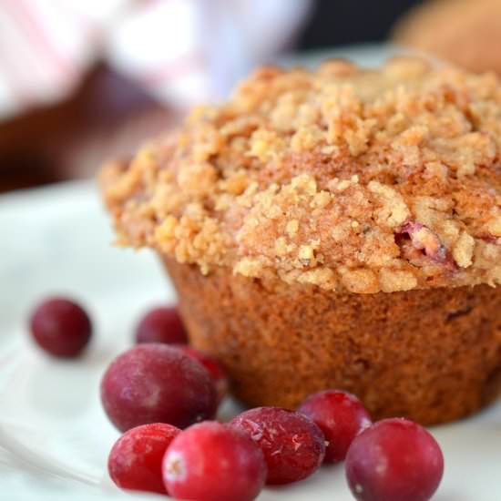 Cranberry-Banana Eggnog Muffins - Recipe photo by My Island Bistro Kitchen