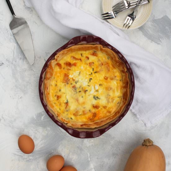 Butternut Squash Quiche - Recipe photo by champagne-tastes