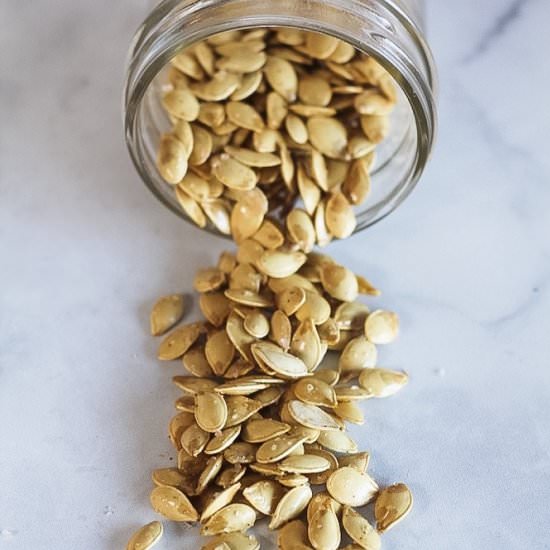 How to Roast Squash Seeds - Recipe photo by finishedwithsalt