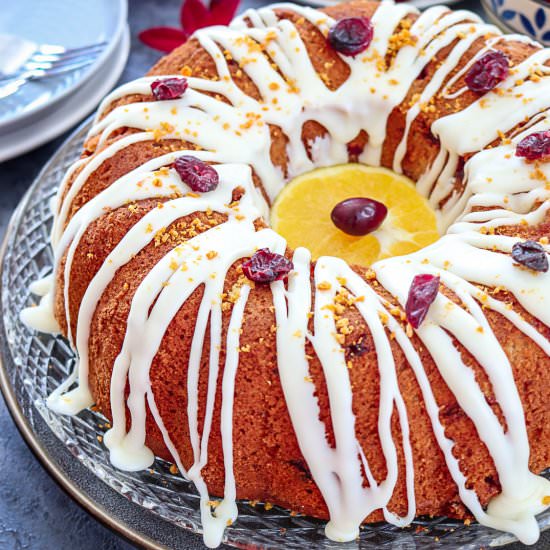 White Chocolate Cranberry Cake - Recipe photo by ruchiskitchen
