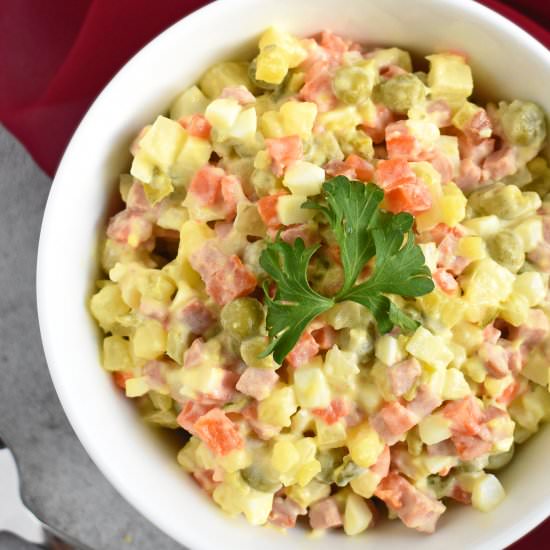 Olivye Salad (Ukrainian Potato Salad) - Recipe photo by olgainthekitchen