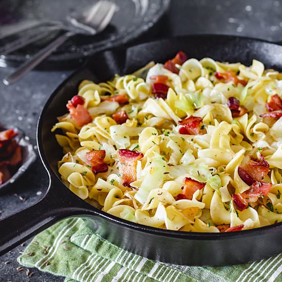 Noodles, Cabbage & Bacon – Haluski - Recipe photo by allthatsjas