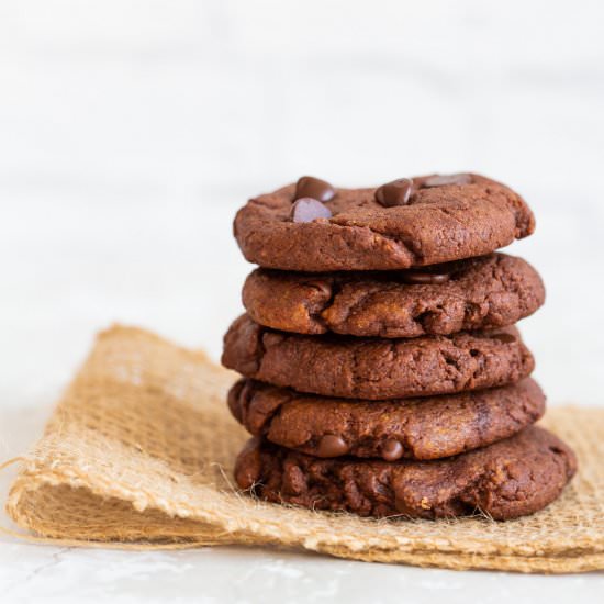 Chocolate Tahini Cookies - Recipe photo by richa