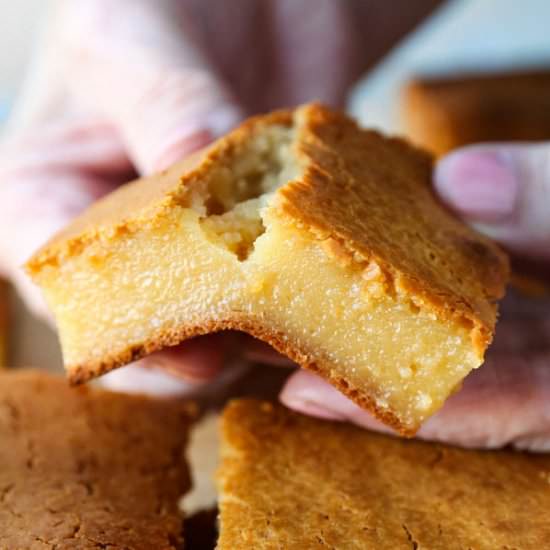 Healthier Hawaiian Butter Mochi - Recipe photo by misspickledplum
