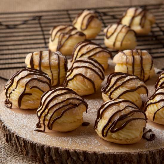 Chocolate Orange Cream Puffs - Recipe photo by browniebites