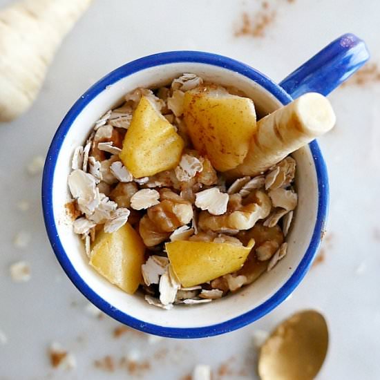 Microwave Parsnip Pear Crisp - Recipe photo by its_a_vegworld_afterall