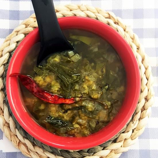 Malabar Spinach Dal - Recipe photo by steamingpot