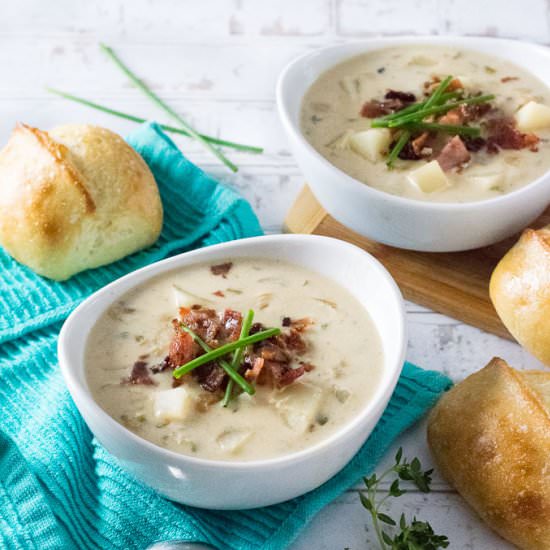 Homemade Clam Chowder - Recipe photo by Fox Valley Foodie